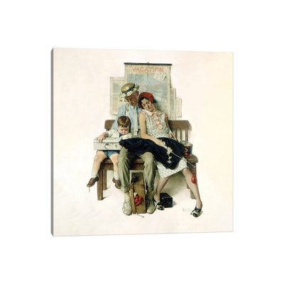 Family Home from Vacation by Norman Rockwell - 1 Piece Wall Art on Canvas
