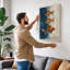 Goldfish Among Structures Modern - Wrapped Canvas-803897000-803897011