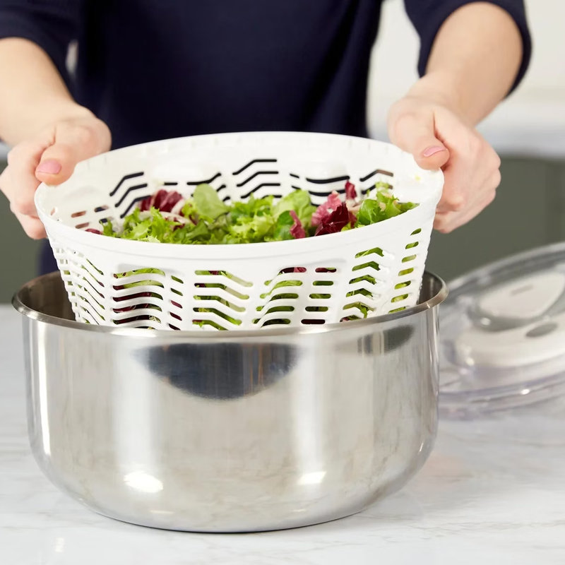 Zyliss Easy Spin 2 Salad Spinner Large/Stainless Steel