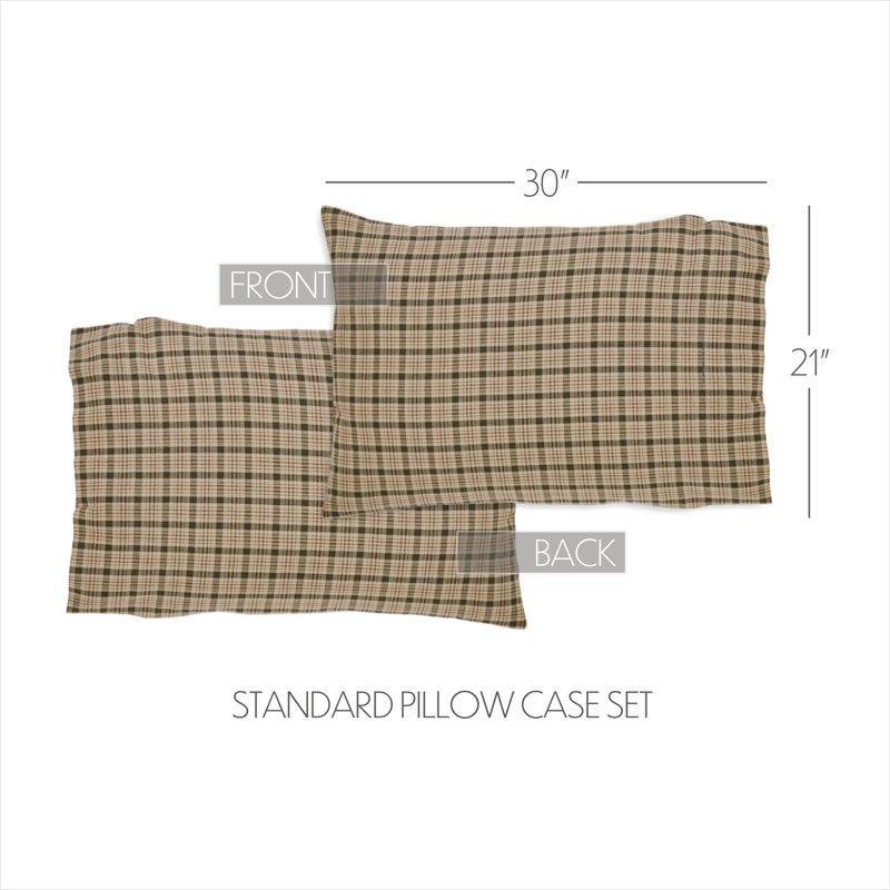 Cider Mill 100% Cotton Plaid - Set of 2, Standard