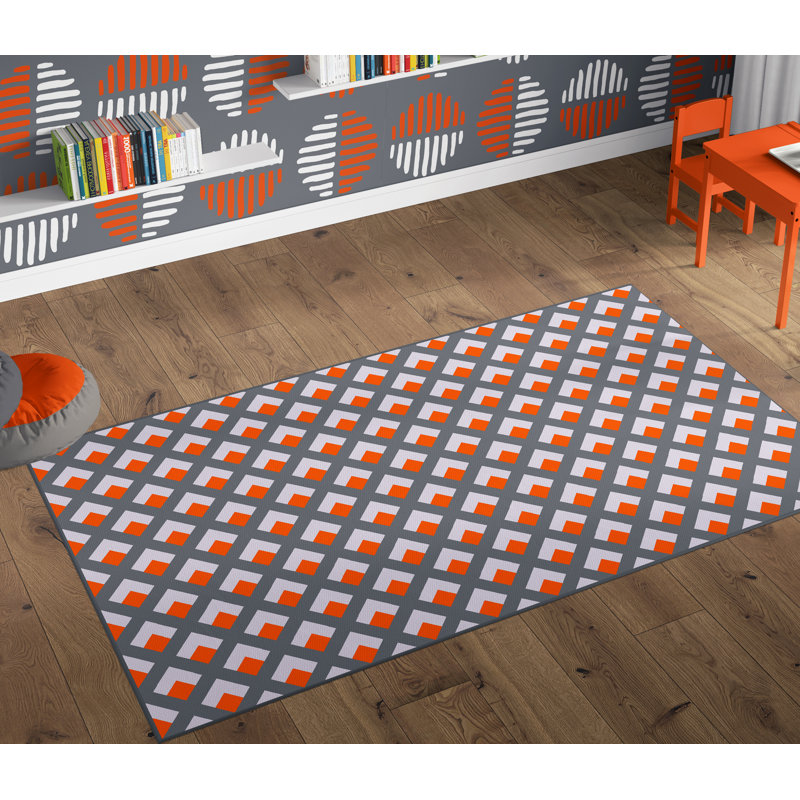 Tapis orange Masuda, Rectangle 4 pi x 6 pi
