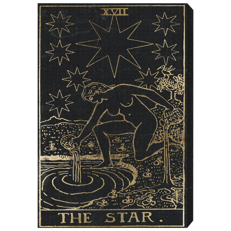 «The Star Tarot», impression sur toile tendue, H 15 po x l 10 po