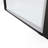 36"-37"W 3/8" Adjustment,Universal Pivot Shower Door, Open Outside, With 1/4" Tempered Glass Finish-121957651