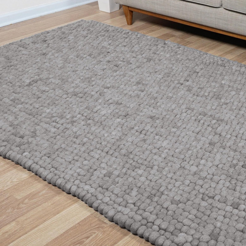 Tapis gris en laine Gregorey, Rectangle 2 pi 2 po x 3 pi 1 po