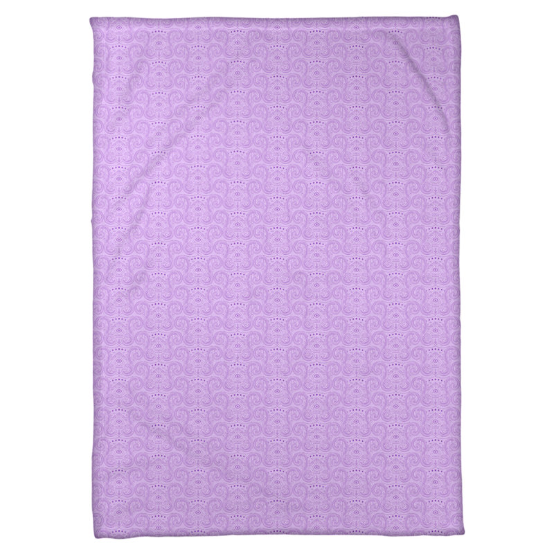 Couverture pour le troisième œil Katelyn Elizabeth, l 62,5 po x L 82,5 po, Mauve et pastel