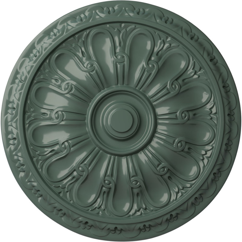 Médaillon de plafond H 15,75 po x l 15,75 po Kirke, Tourbillon de nuages