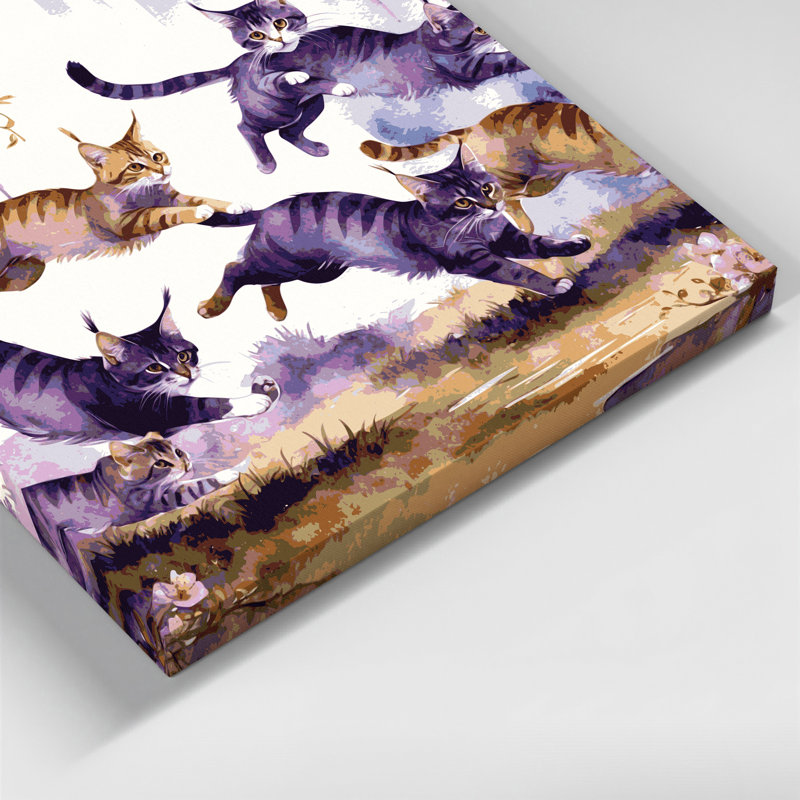 Art mural sur toile beige, H 12 po x l 12 po