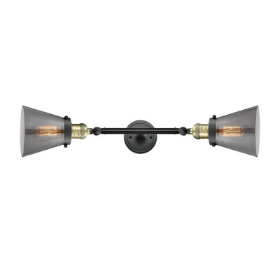 Éclairage de meuble-lavabo inclinable 2 lumières Cone