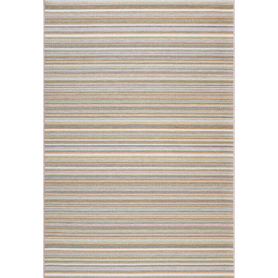 Kapow Rectangle Striped Indoor / Outdoor Area Rug
