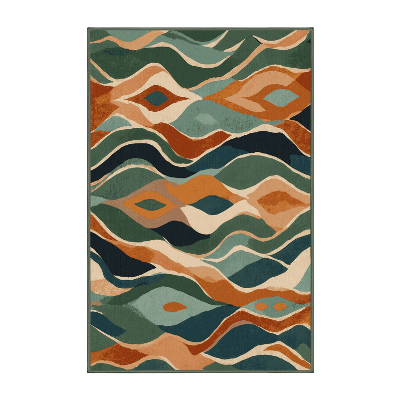 Meadow Illusion Rug, Rectangle 2' x 3'