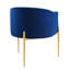 Chaises d'appoint performance en velours capitonné Savour-1940475296
