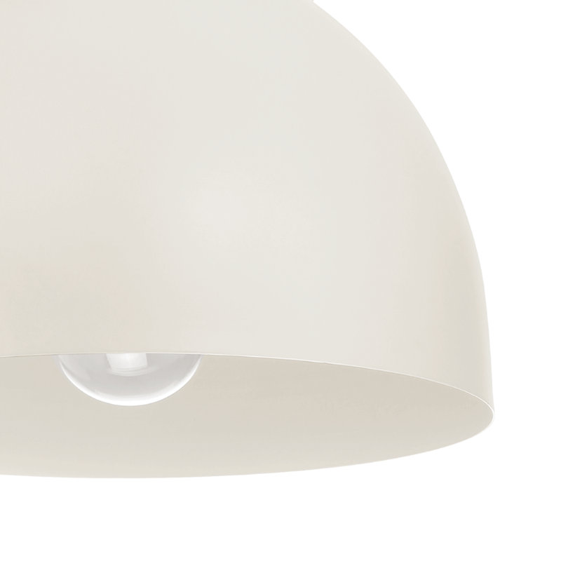 Plafonnier encastré moyen 1 lumière Hunter Erling, Noyer, Beige