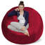 Fauteuil à billes - fauteuil repose-pieds rond rembourré de mousse déchiquetée - Fauteuil à billes rembourré de mousse à mémoire de forme ultra douce avec housse en microsuède - Mobilier et accessoires rembourrés de mousse pour chambre de résid-24080502-86447329