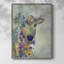 Fantastic Florals Cow, reproduction encadrée - bois massif-227107001