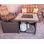 Table de foyer d'extérieur au propane en acier H 25 po x l 40 po Stoke