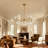Burness 15 - Light Sputnik Modern Linear Modern Glass Bubble Dining Chandelier