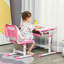 Hoppe Kids 2 Piece Rectangular Desk Or Activity Chair and Chair Set