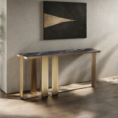 Modern Elegant Art Console Table by Everly Quinn