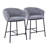 Upholstered Counter Stool with Metal Frame-73199960