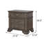 Table de chevet avec USB, gris-427210261
