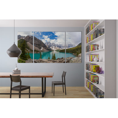 « a premium banff valley of the ten peaks », impression sur toile tendue, reproduction d’art multi-pièces