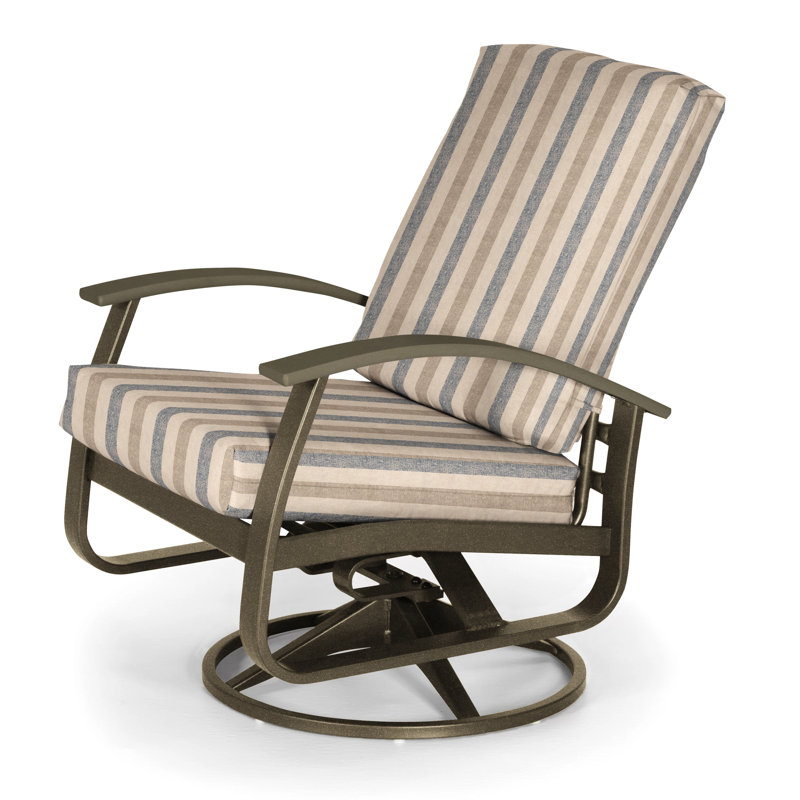 Belle Isle Outdoor Swivel Lounge Chair, Canvas Navy Sunbrella® Canvas, Textured Beachwood, Beachwood P40