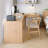 Solid Wood L-shaped Desk with Drawers-1588960651