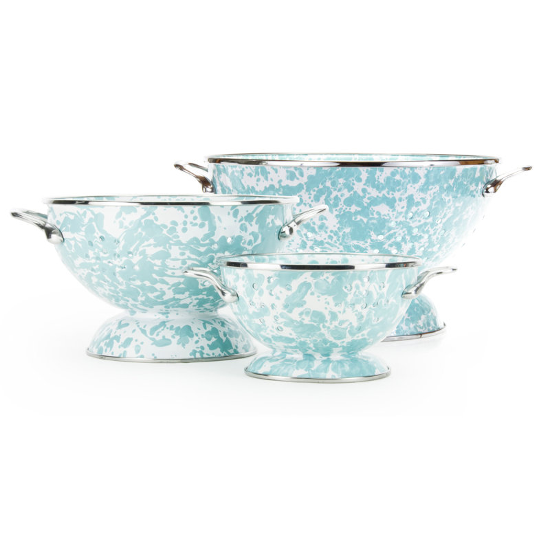 Sea Glass Set of Colanders