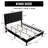 Luxurious Upholstered Bed Frame with Cushioned Headboard-133074223-133074384