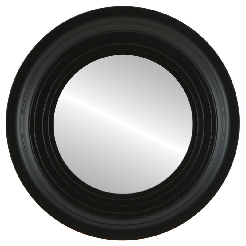 Miroir d'appoint Pinter, H 20 po x l 20 po, Noir