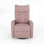 Fauteuil inclinable à bascule pivotant en tissu rose pour chambre d'enfant et salon-217361957