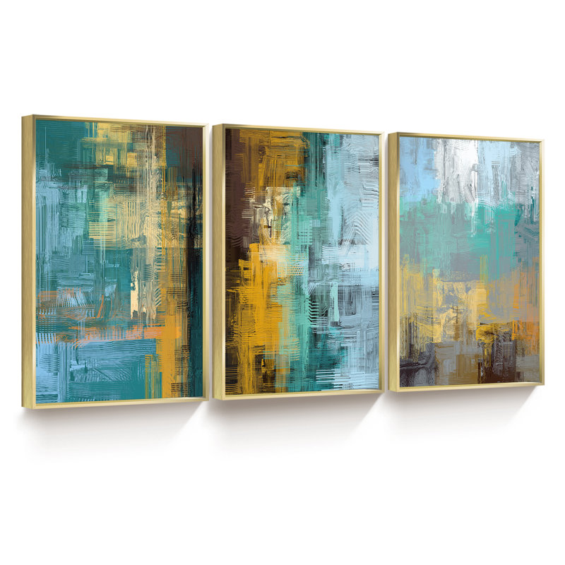 Paysage - Ensemble de 3 reproductions de cadres photo sur toile
