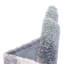 Tapis gris / blanc en polypropylène tissé à la machine Liddle-815240173