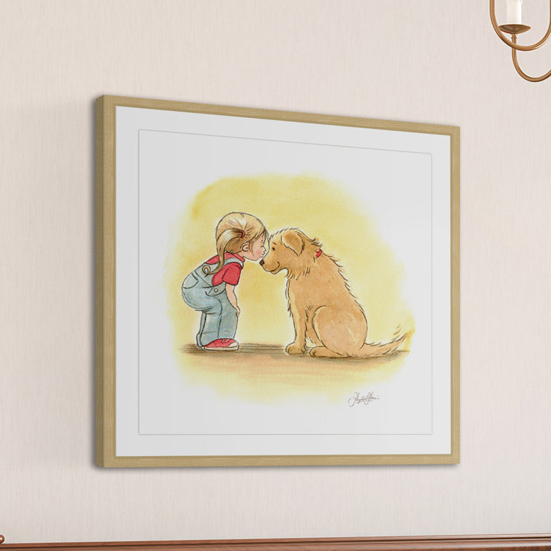«First Love» par Phyllis Harris, reproduction encadrée, H 18 po x l 18 po x P 1,5 po