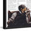 «Staying Home» par Eyre Tarney - Reproduction d'art graphique sur papier encadré-21968844