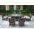 Ardala 6 - Person Wicker Patio Dining Set with Rectangular Table , Cushions Included-139898202