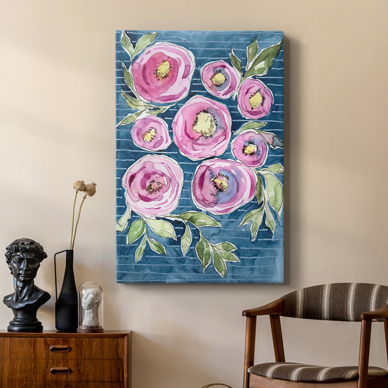 Éclat floral I - galerie Cavas sur mesure, H 48 po x l 32 po