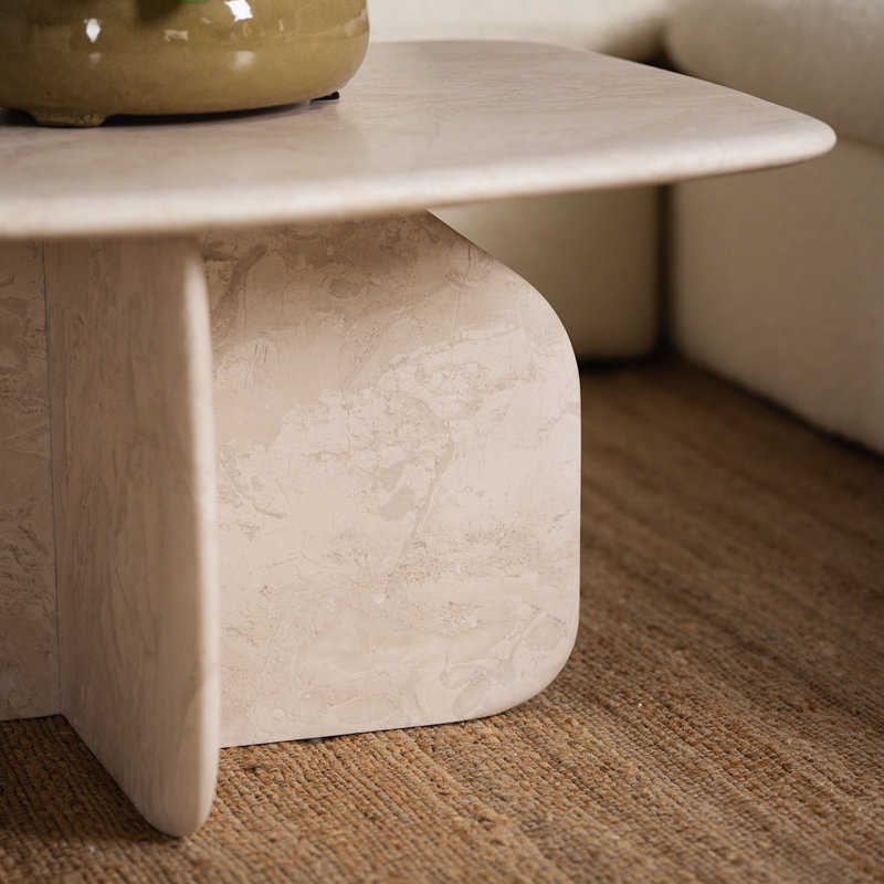 Celine Marble Cocktail Table, Biscuit