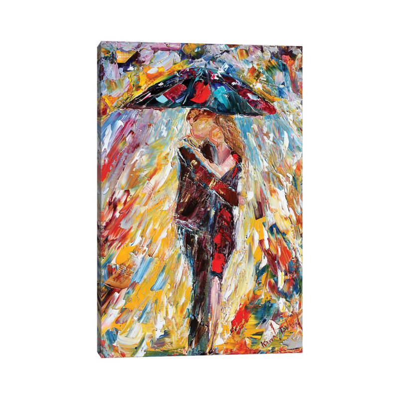 Embrace by Karen Tarlton - Wrapped Canvas Painting, 20.32 cm H x 30.48 cm W