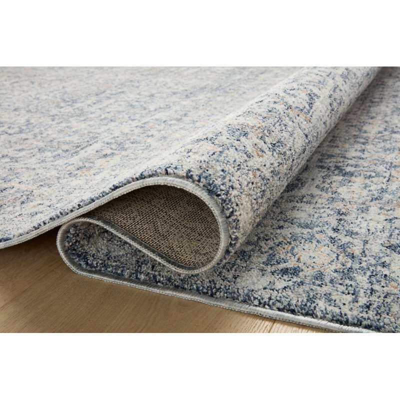 Tapis denim / taupe Angela Rose x Loloi Blake, Rectangle 7 pi 10 po x 10 pi 2 po