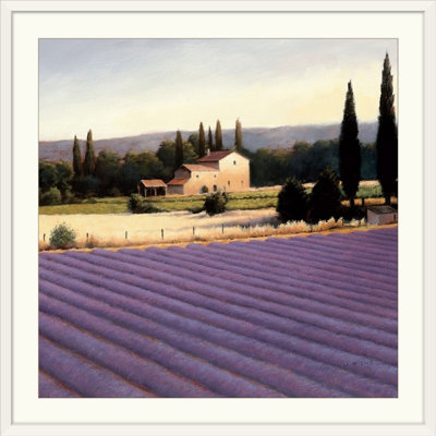 «Lavender Fields II Crop» par James Wiens, reproduction d'art