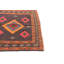 Tapis carré brun foncé Newsom