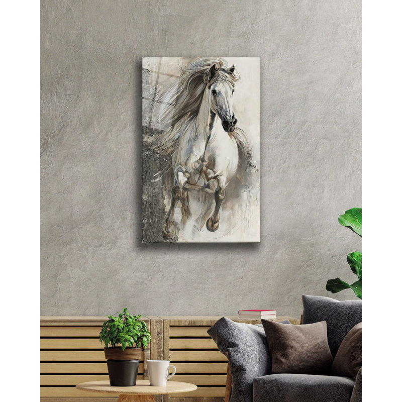Élégante peinture décorative en verre trempé 18,1 po x 28,3 po | 100% verre trempé, épaisseur: 0,16 pouce | Superbe œuvre d'art pour la décoration intérieure, le salon et les espaces de bureau, durable et facile à nettoyer