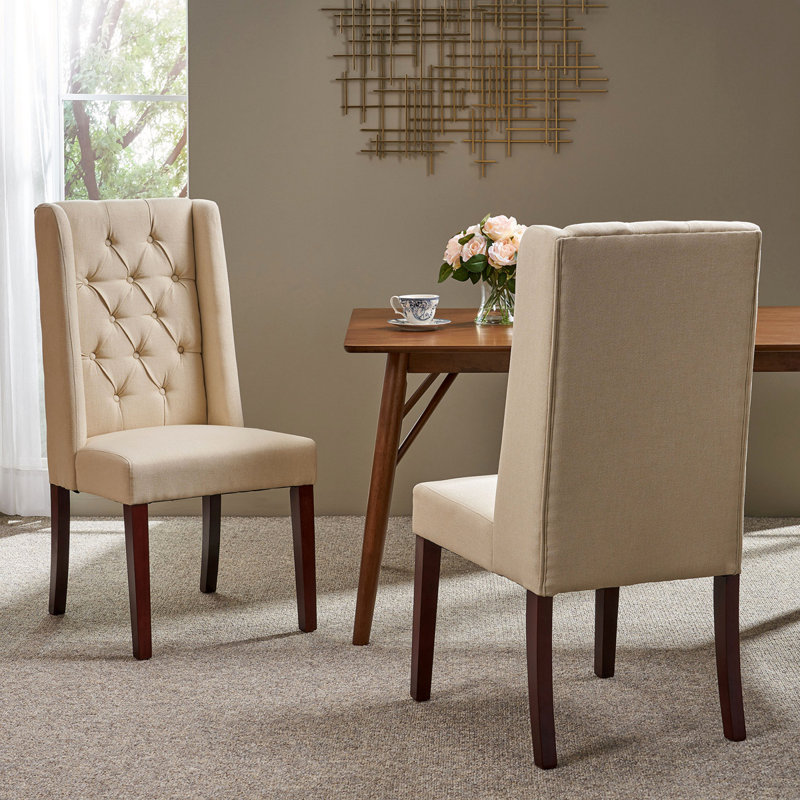 Ensemble de 2 chaises de salle à manger Modern, Beige