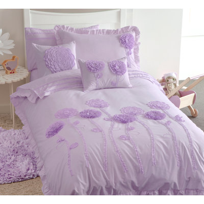 Coussin lilas Floret