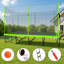 Trampoline rectangulaire durable de 10 pi x 17 pi avec filet de sécurité résistant aux rayons UV, panier de basketball et échelle avancée pour un plaisir et une sécurité ultimes