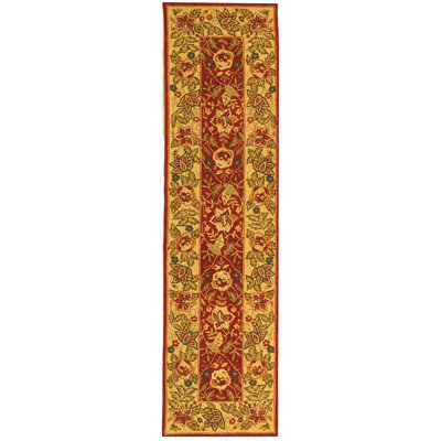 Tapis oriental en laine crocheté à la main Brayton