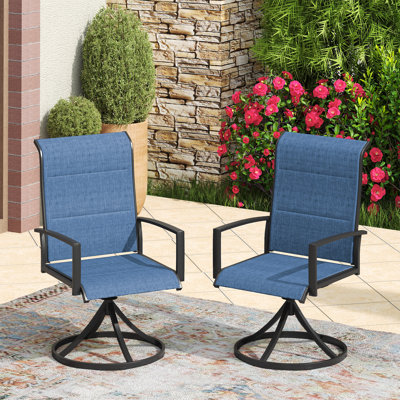 Swivel Patio Dining Chairs by Latitude Run