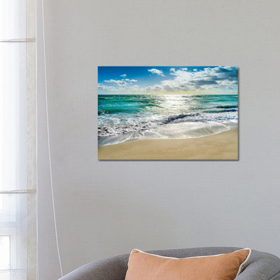 Silent Beach Waves Hollywood Florida by Susanne Kremer - Photograph Print