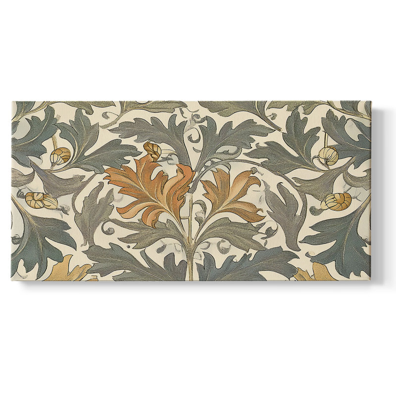 Série abstraite - LXIV - Toile tendue avec châssis encadré - Prêt à être accroché, H 25 po x l 49 po